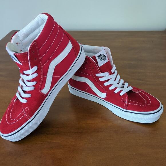 Vans Sk8-Hi Shoe Racing Red/True White M6 W7.5 - Picture 7 of 7